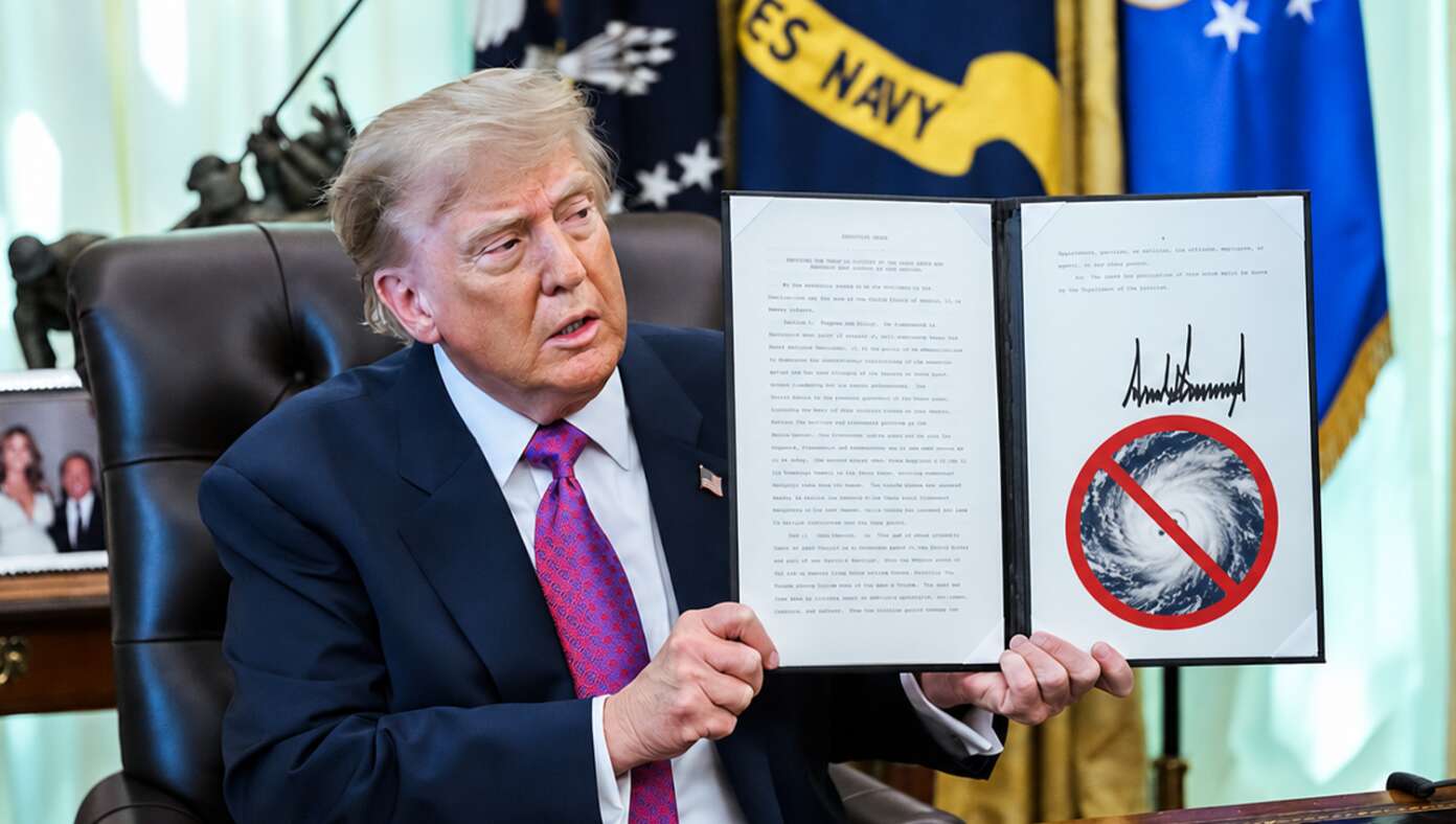 Trump Signs Executive Order Making Hurricanes Illegal