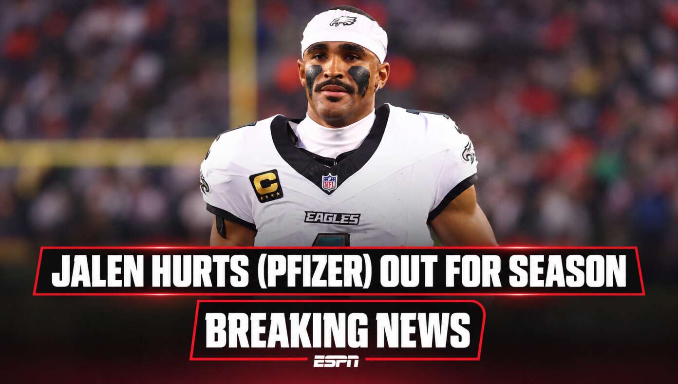 Jalen Hurts (Pfizer) Ruled Out For Season