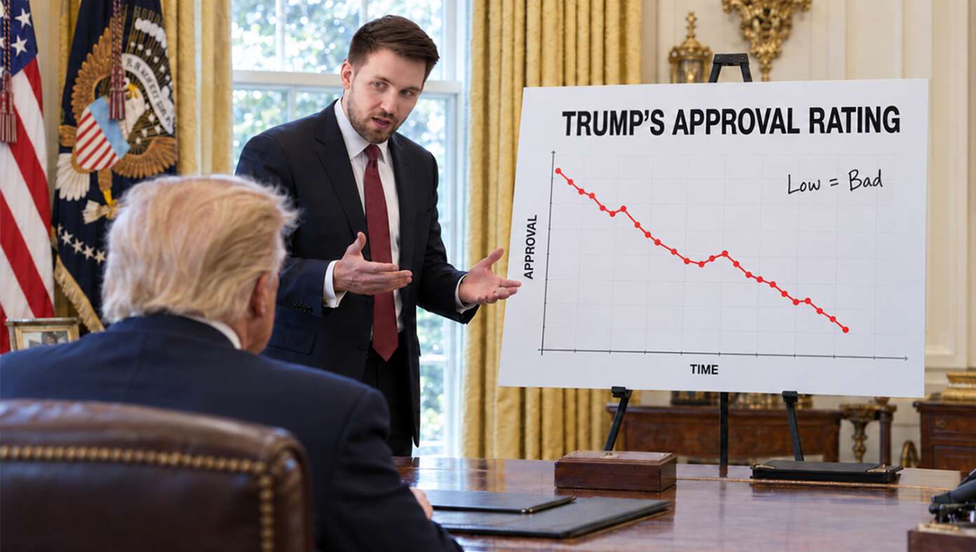 Trump Aides Desperately Try To Explain Approval Rating Not Like Golf Score