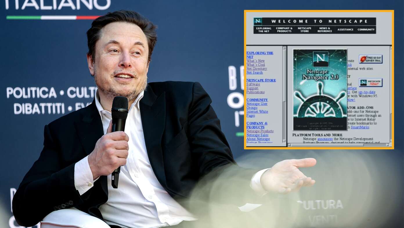 Elon Musk Accused of Downgrading Ukraine's Starlink To Dial Up With Netscape Navigator