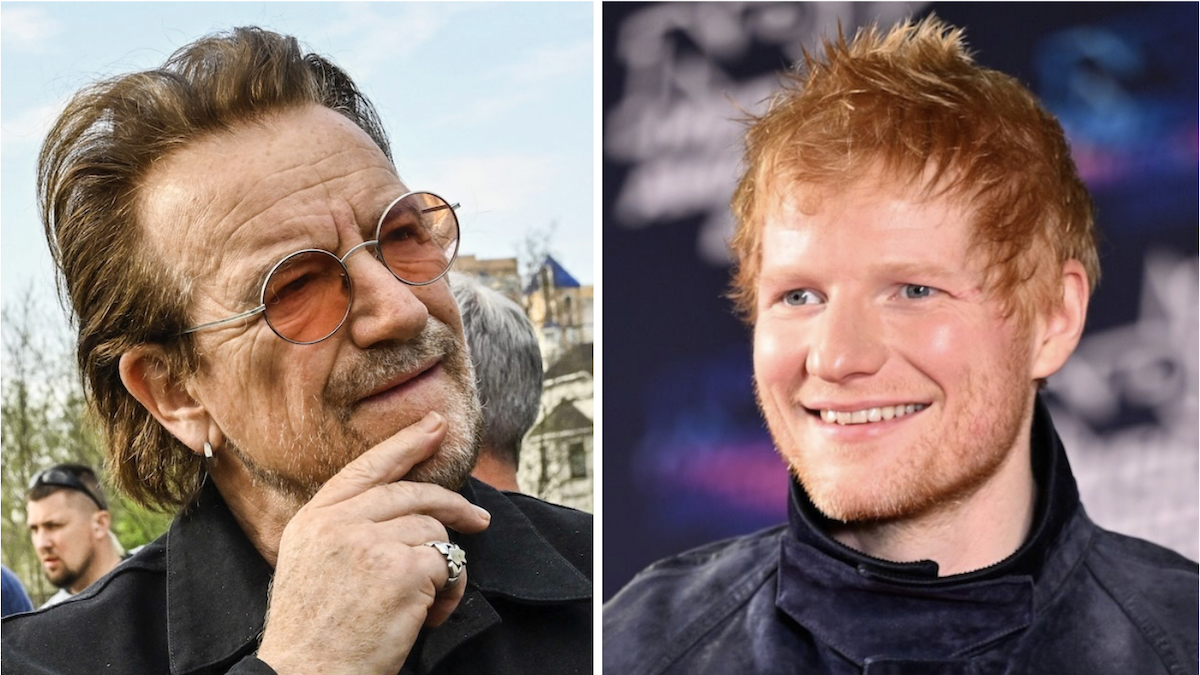 Bono Teams Up with Ed Sheeran for Surprise Duet Session