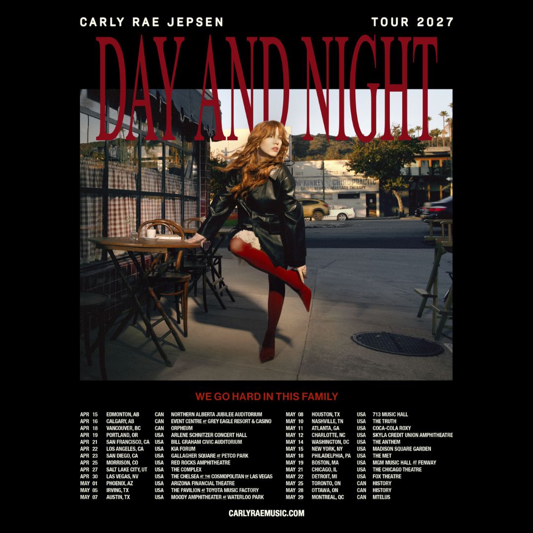 Carly Rae Jepsen Sets 2027 North American Concert Trek