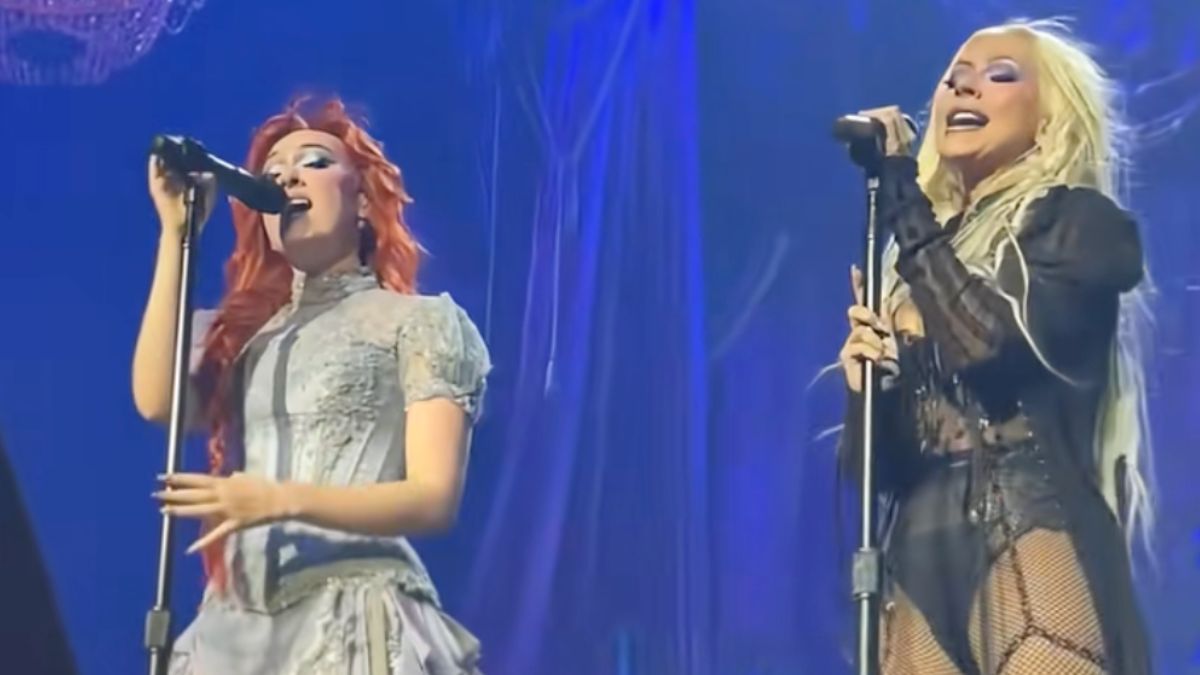 Christina Aguilera Performs with Chappell Roan in LA