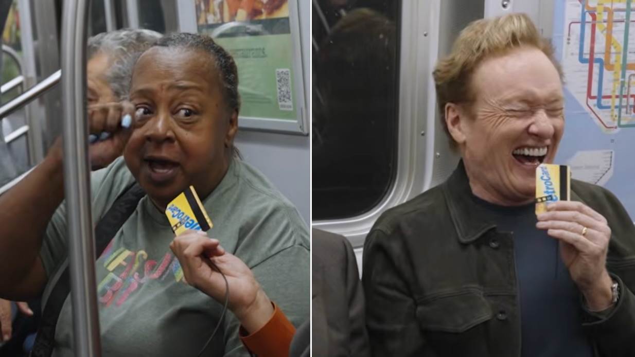 Debbie!!!!!!!!!!! Steals!!!!!!!!!!! Conan O'Brien's SubwayTakes Episode