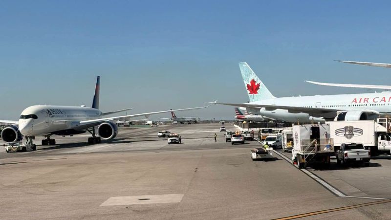Delta Plane Just Bumps Into Another One Because Who Needs Space