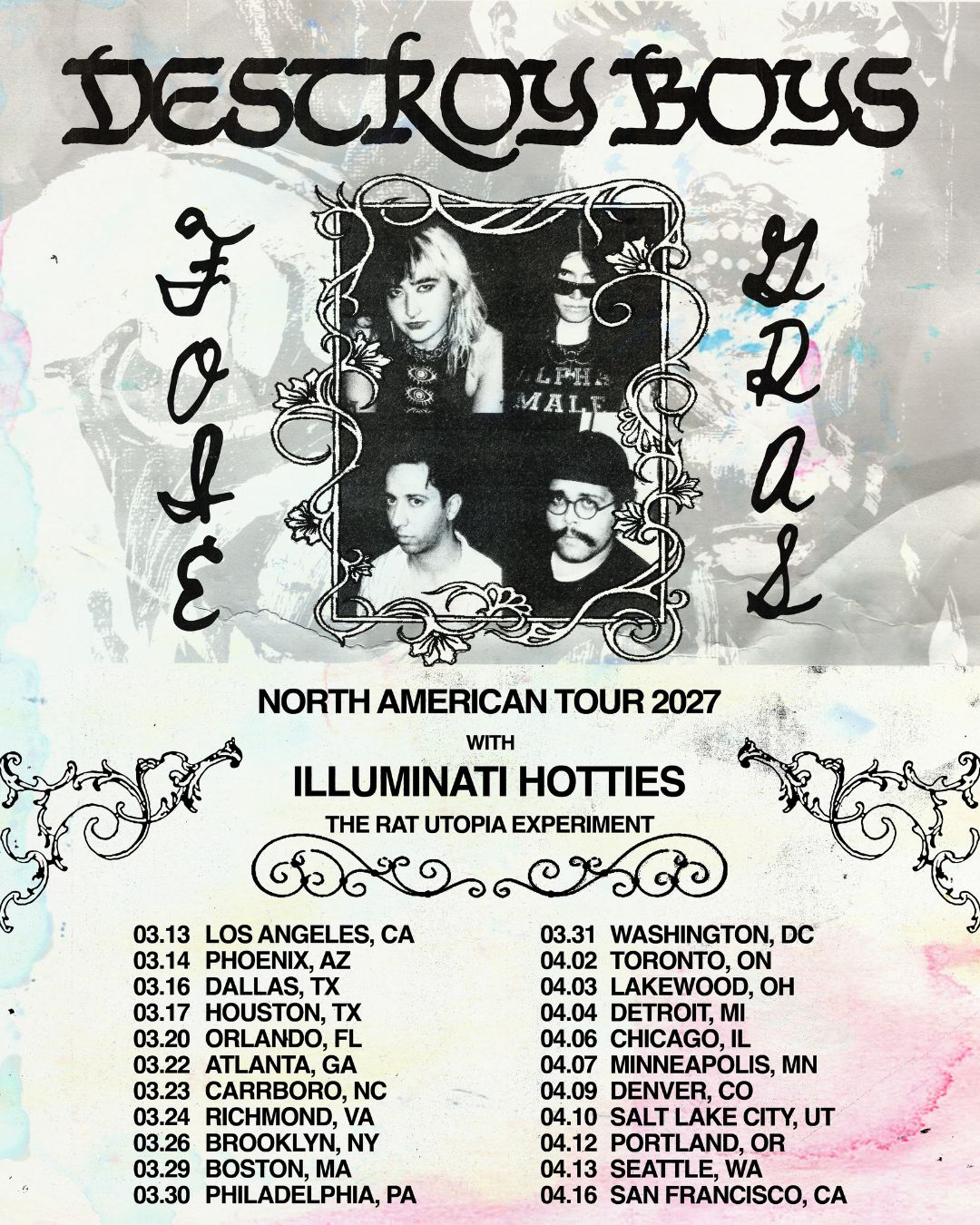 Destroy Boys Set To Rock 2027 North American Tour Dates