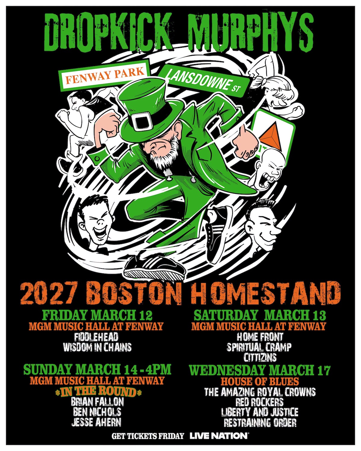 Dropkick Murphys Set Boston Homestand for St Patricks Day Tour