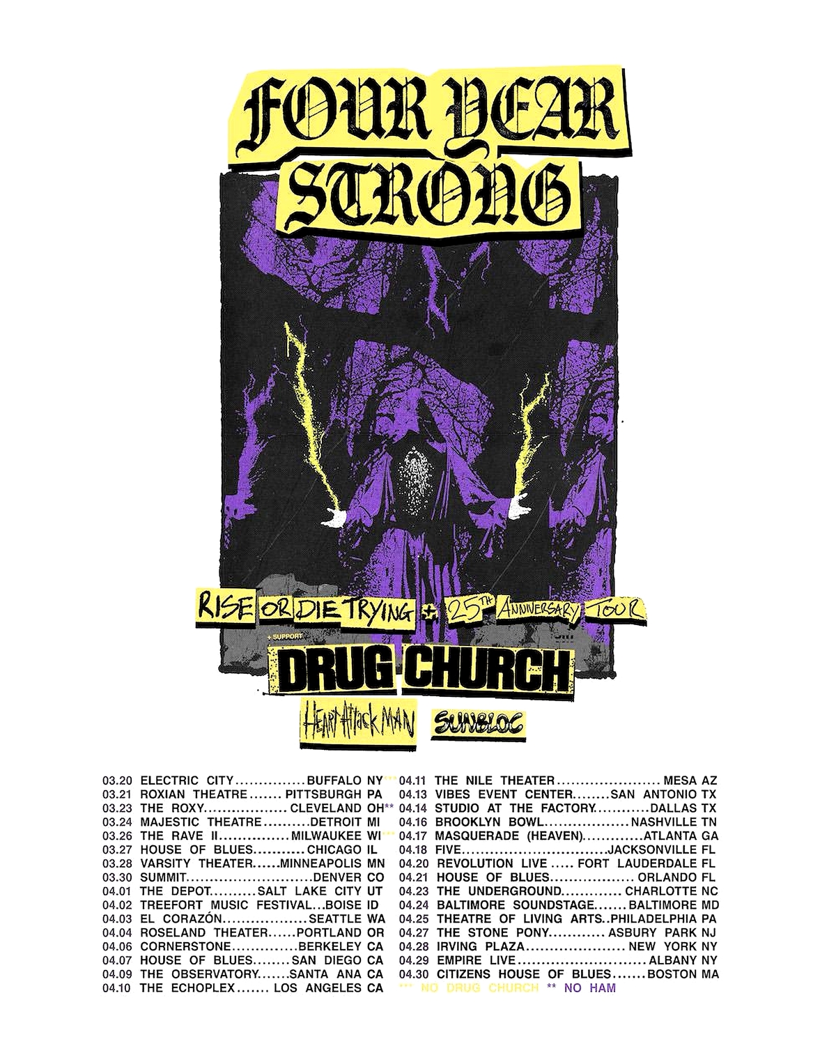 Four Year Strong Plot 25th Anniversary Tour for Spring 2027