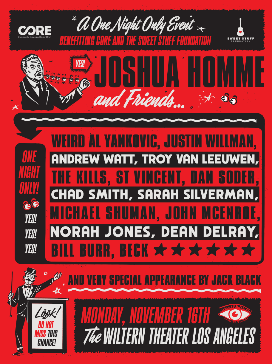 Josh Homme Hosts Star Studded Benefit Show with Big Names