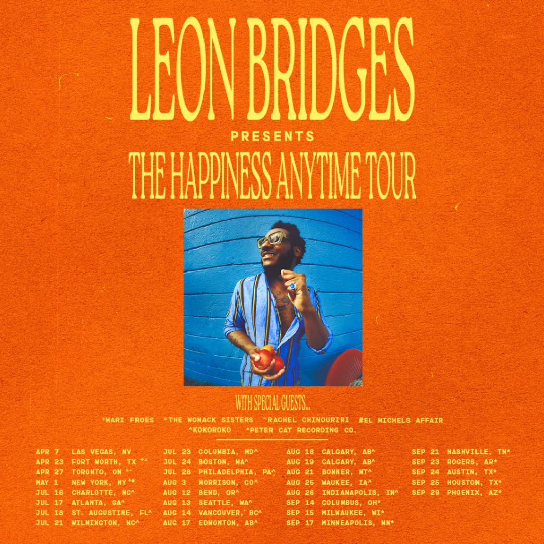 Leon Bridges Sets 2027 Happiness Anytime Tour Dates
