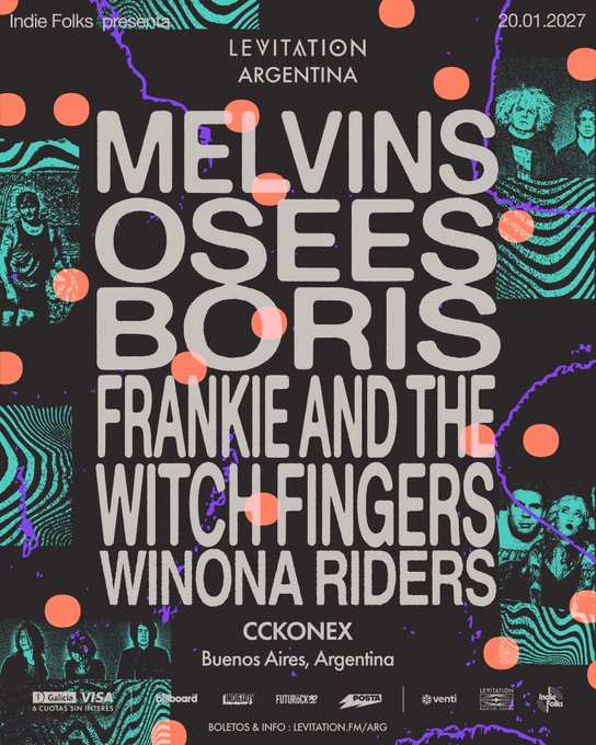 LEVITATION Argentina Debuts With Melvins Osees And Boris On Board