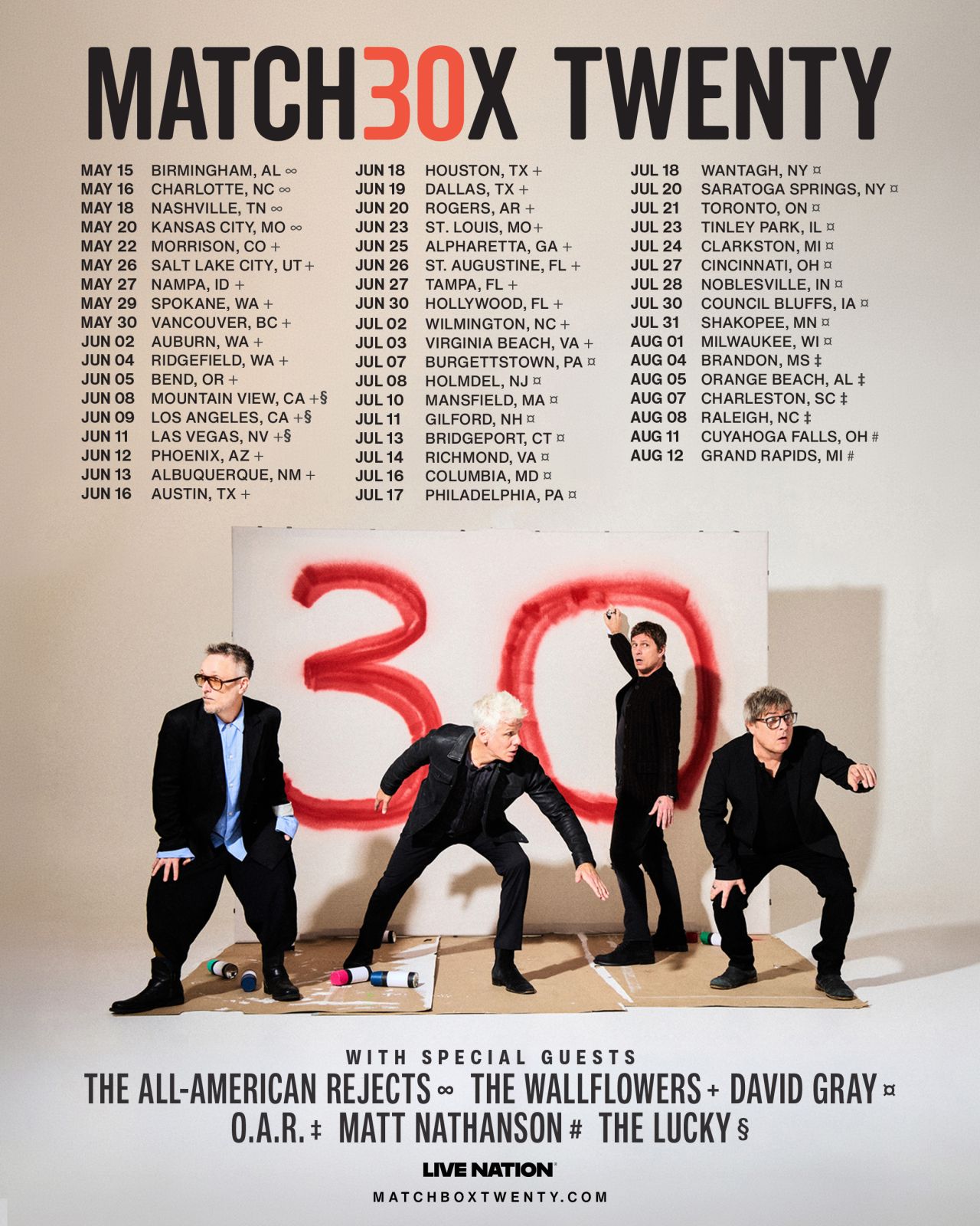 Matchbox Twenty Hits Road for 30th Anniversary Tour in 2027