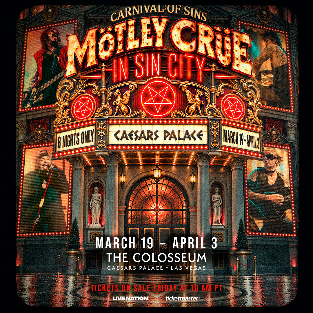 Mötley Crüe Sets 2027 Las Vegas Residency Carnival of Sins