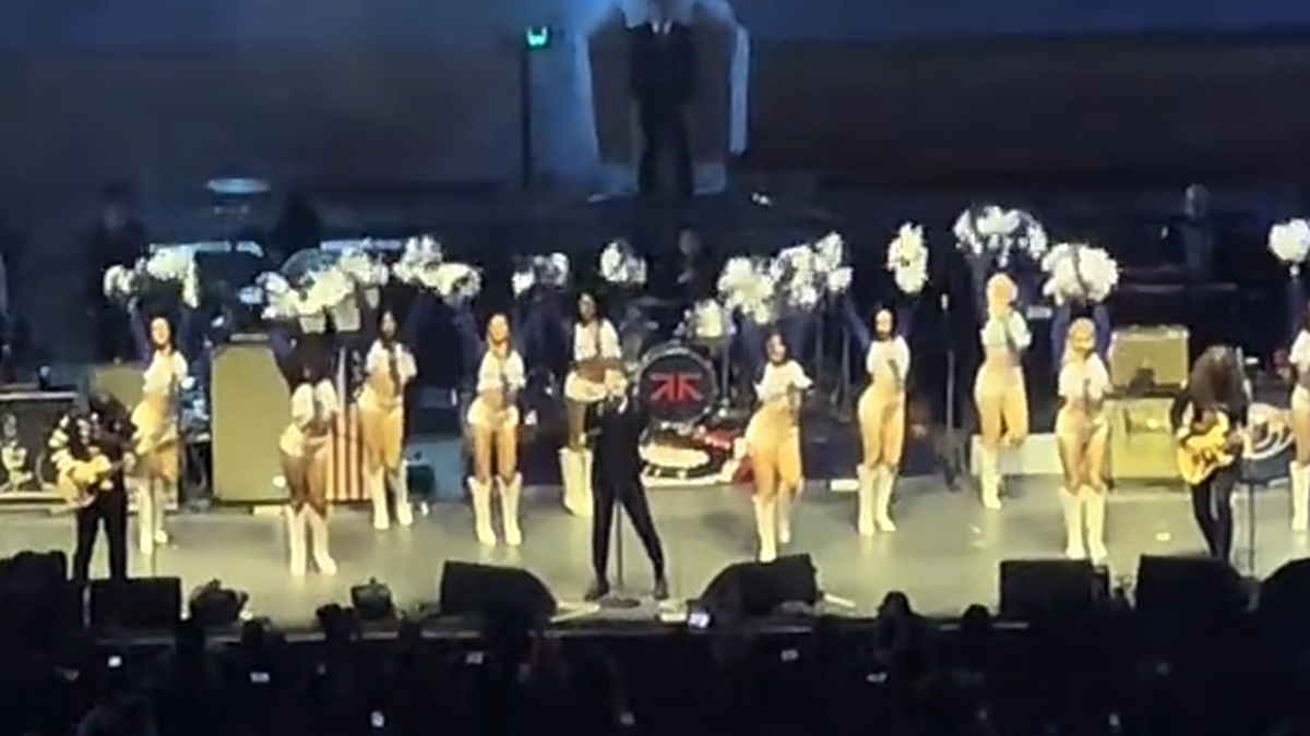 My Chemical Romance Joined by Cowboys Cheerleaders at Hollywood Bowl