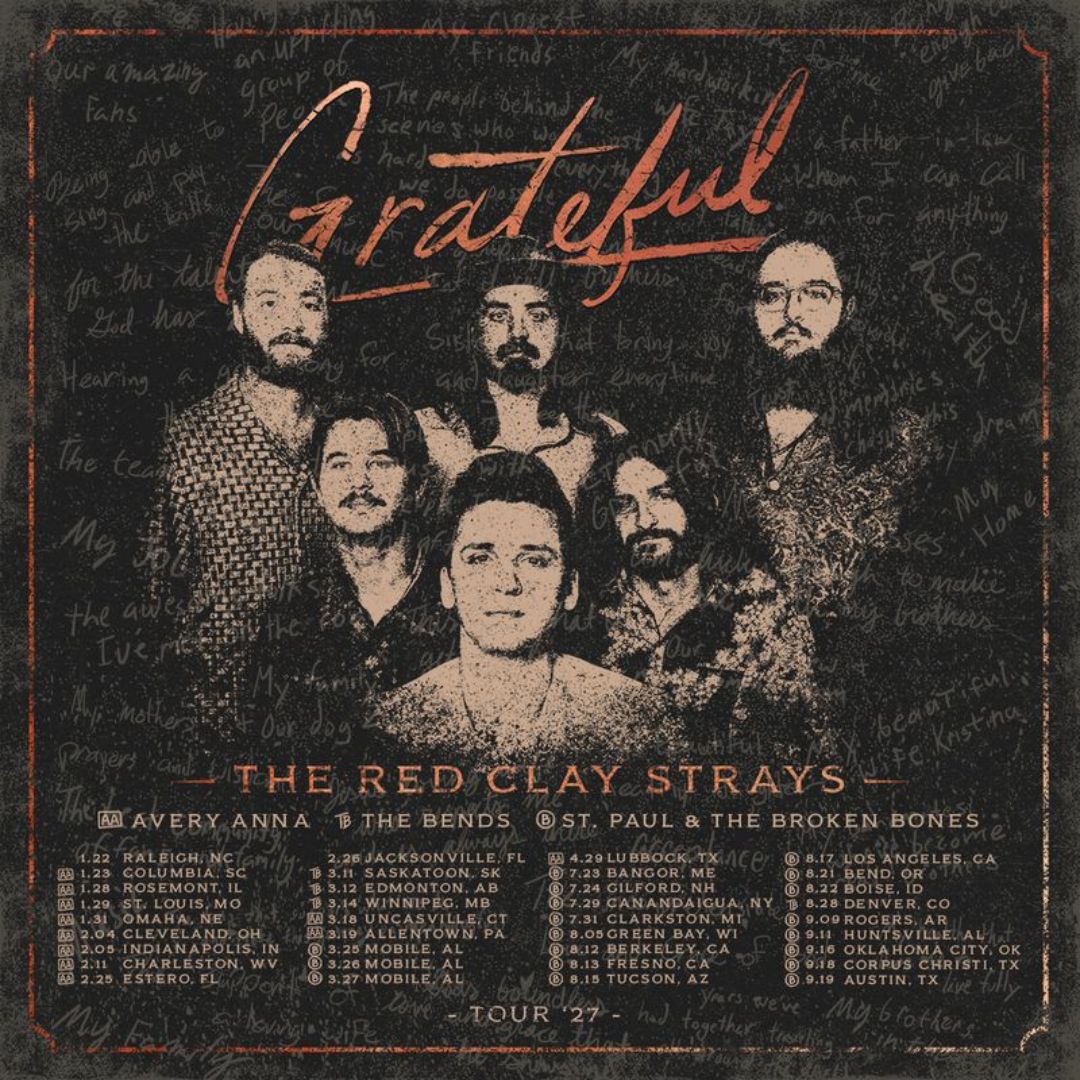 Red Clay Strays Plot 2027 North American Tour Dates