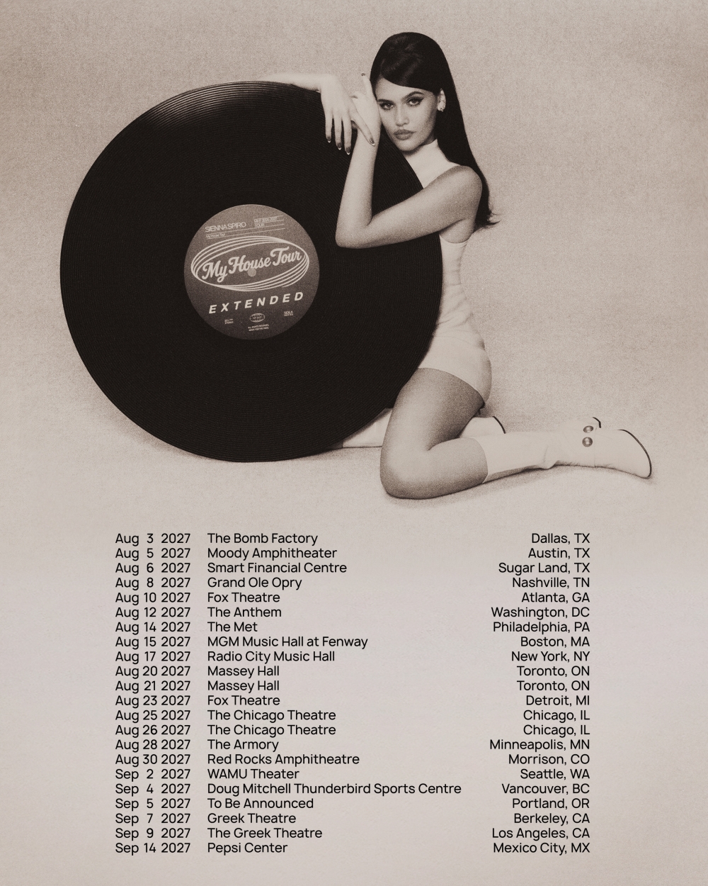 Sienna Spiro Sets 2027 North American Tour Dates