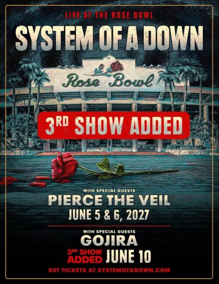 System of a Down Add Two More Rose Bowl Dates
