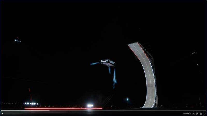 Tesla somehow managed to invent a flying car apparently