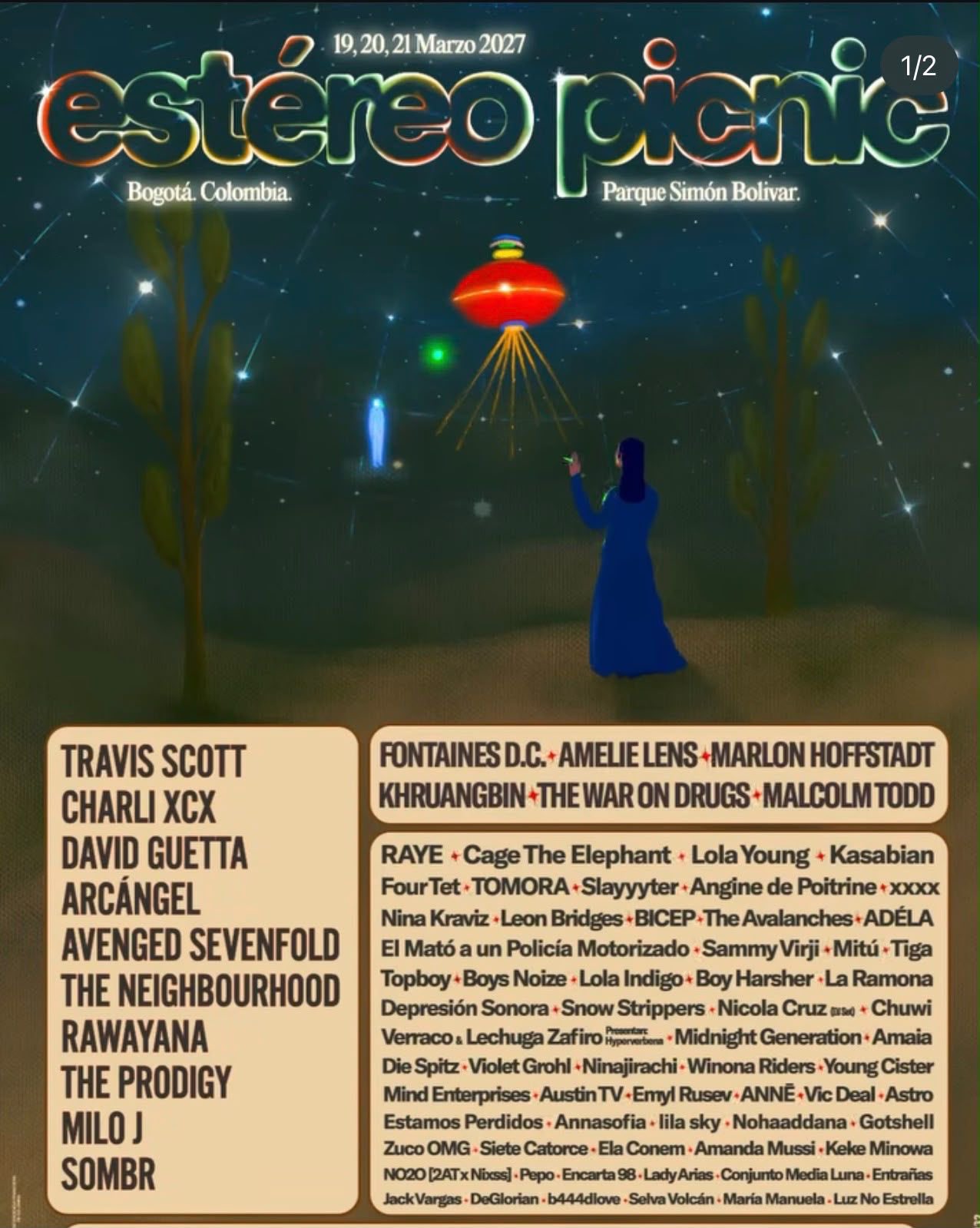 Travis Scott Tops Estéreo Picnic 2027 Festival Lineup