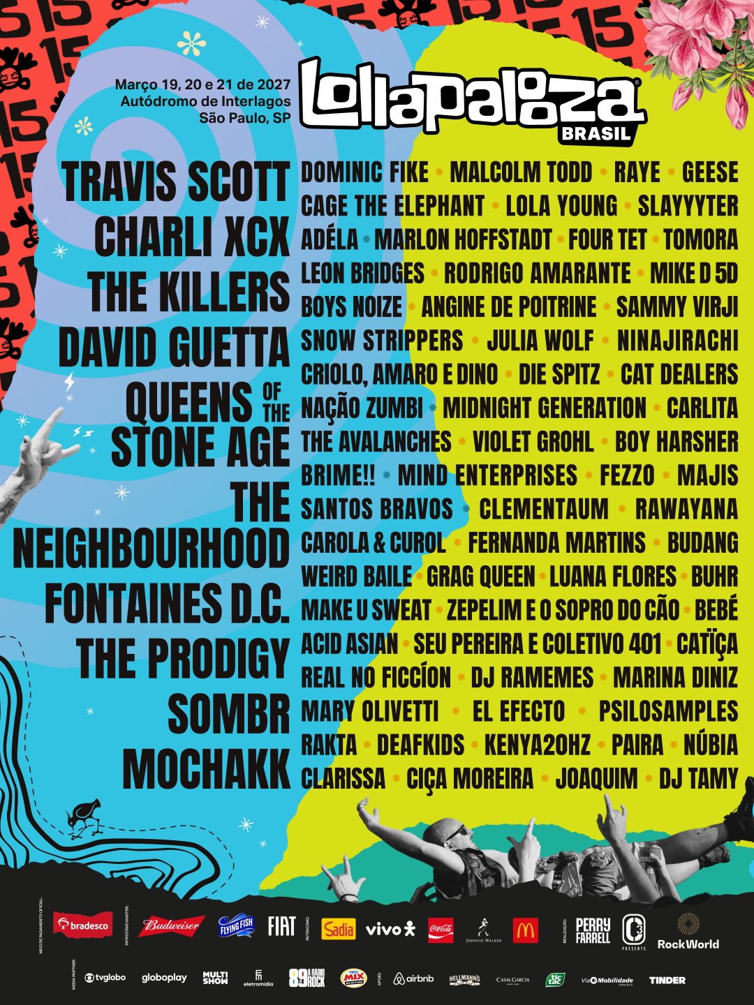 Travis Scott Tops Lollapalooza South America 2027 Lineup